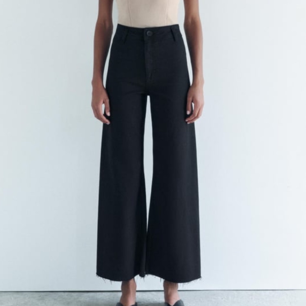 Zara ZW MARINE STRAIGHT HIGH RISE JEANS